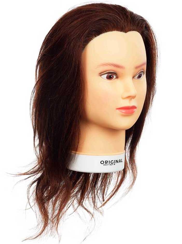 OBB Cabeza De Entrenamiento Valeska 100% Humana Marrón Claro