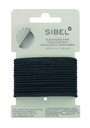 ELASTIC THIN HAIR BANDS BLACK 16PCS