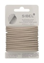 SIBEL Lazos Elásticos Negro Grueso 12pcs