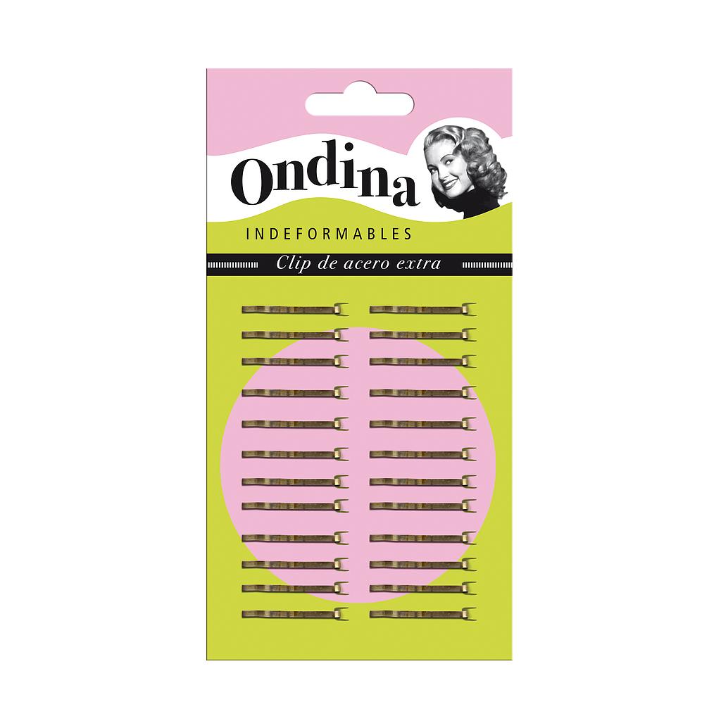 CARTON 24 MINICLIPS 2,5 CM. BRONCE            