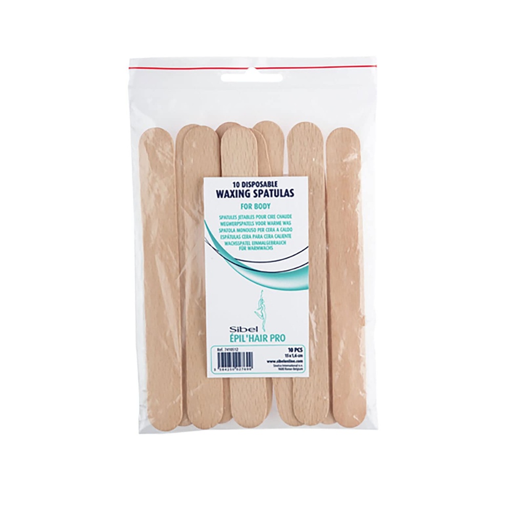 SIBEL EHP Espátulas de madera desechables 15cm 10pzs