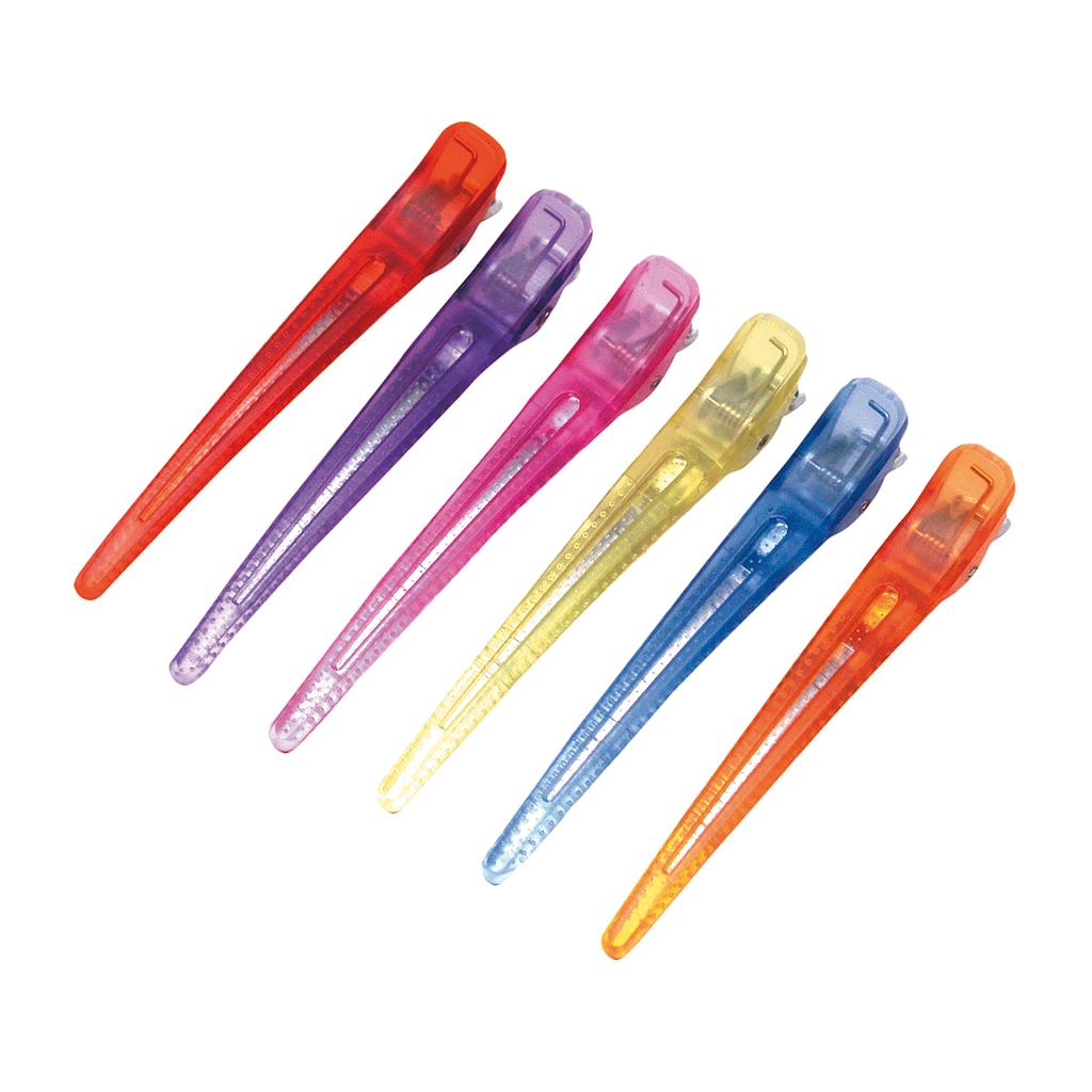 B.6 PINZAS PEQ.METAL-PLASTICO COLORES         