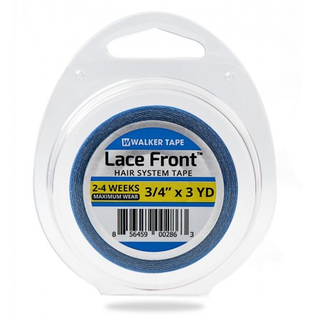 Cinta de Doble Cara Azul Lace Front - Soporte Frontal Protesis - 1,25 cm x 2,74 mts Rollo