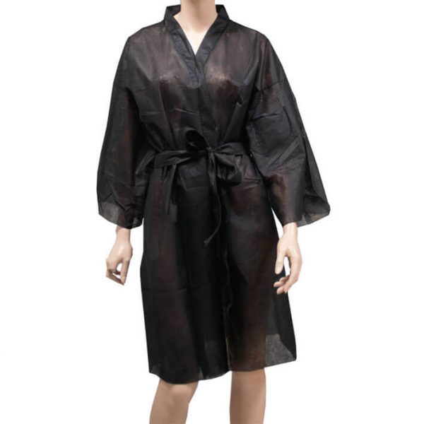 Bolsa 10 Kimonos de un solo uso Negro