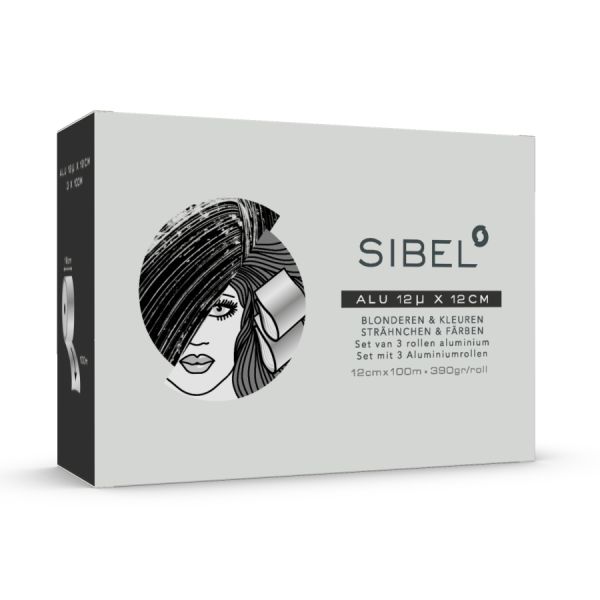 SIBEL Rollo Alufoil 12µ Plata 12cmx100m 3pcs