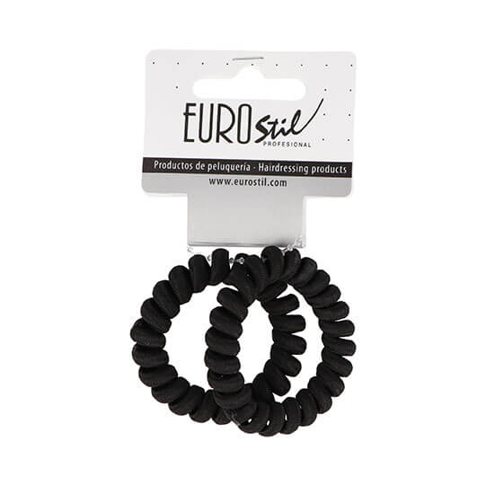 PACK 2 GOMAS ESPIRAL FORRADAS NEGRO           