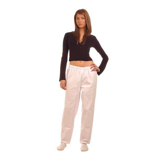 [P0536709PQ] Pantalon Tergal Lina, Blanco, T/Peq.