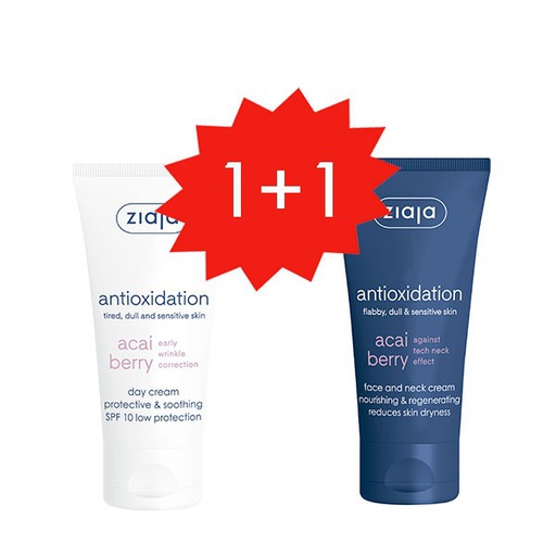 [ZST18804] Set ACAI Crema facial de día SPF10 50 ml + ACAI Crema regeneradora y nutriente para rostro y cuello 50 ml ¡gratis!