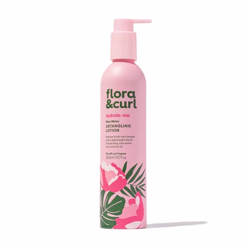 [FC005] Flora &amp; Curl Organic Rose &amp; Honey Leave-in Detangler 300ml.